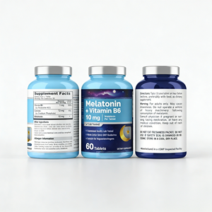 Melatonina Natural de Origen Vegetal, Tabletas de Melatonina Derivada de Cereza, Arroz y Maíz, Melatonina Vegana |   Apto para vegetarianos - Product Image 5