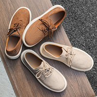 Chaussures Derby en daim pour hommes, semelle épaisse, baskets décontractées habillées, personnalisation OEM, vente en gros, chaussures pour hommes, dropshipping, Zapatos Derby Hombre Gamuza