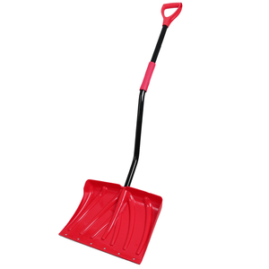 Vertak Plastic Snow Shovel with Metal <strong>Edge</strong> Head Heavy Duty Snow Cleaning Shovel <strong>Spade</strong> With D-Grip Handle - Product Image 1