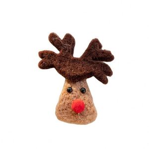Christmas Decorations Creative Tree Cartoon Elk Plush Pendant DIY Material Small Doll Gift China - Product Image 5