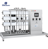 Système de traitement d'eau RO à deux étages entièrement automatique SINA EKATO CG-RO-500, 500L/H, 0,75KW, pompe SUS304, équipement d'eau pure PLC