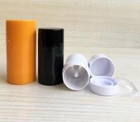 Tube vide rechargeable par le bas pour stick déodorant, crème, gel, baume solide, emballage 15ml 30ml 50ml 75ml Blanc Noir