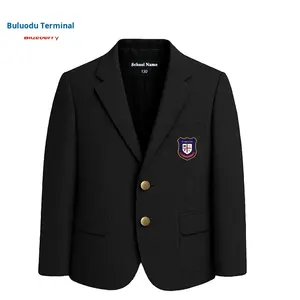 Veste de costume unisexe en polyester pour uniformes scolaires préscolaires, primaires et secondaires, costumes d'étudiant personnalisés avec LOGO - Product Image 3