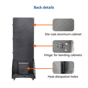 P1.8 p2.5 nhôm tùy chỉnh quảng cáo đứng màn hình Áp phích Wifi điều khiển di động có thể gập lại dẫn hiển thị áp phích - Product Image 5
