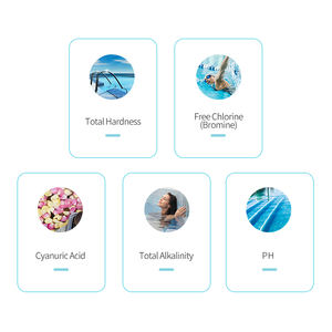 <span class=keywords><strong>Test</strong></span> de dureté totale de l'eau de service OEM Kit de <span class=keywords><strong>test</strong></span> d'eau de <span class=keywords><strong>piscine</strong></span> 5in1 et bandes - Product Image 4