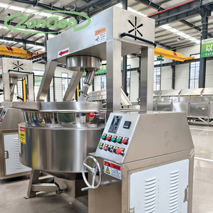 Wok de cuisson planétaire industriel automatique en pâte et caramel grande capacité à gaz électrique et à vapeur - Product Image 4