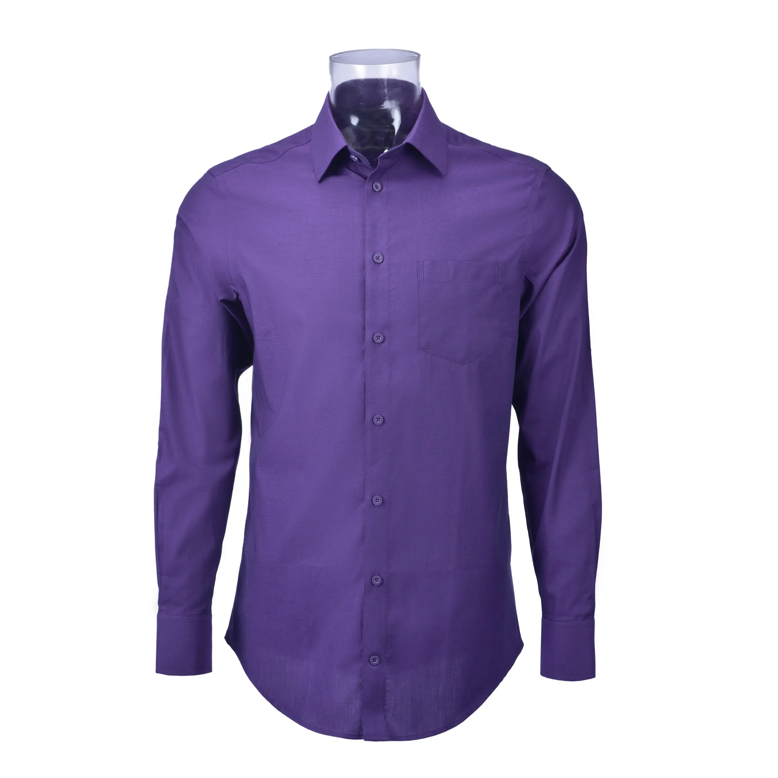 RTS 100% Cotton MenのSolid Twill Business Tuxedo Shirt Long Sleeve DP Non Iron Dress Shirt For Men