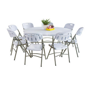 Ensemble de chaises de table pliantes lourdes de haute qualité 4ft 5ft 6ft 7ft pique-nique en plein air facile à transporter événements de mariage utilisation de la cuisine moderne - Product Image 5