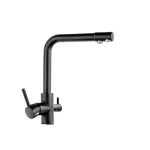 excel inoxydable robinet Suppliers-Excellent Quality Basin Water Mixer Tap Stainless Steel Faucet Black Kitchen Sink Faucets