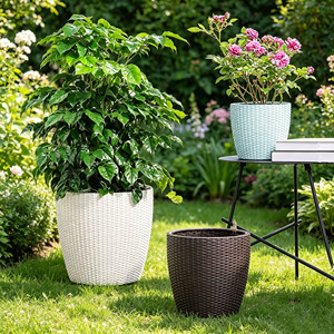 Pots de fleurs <span class=keywords><strong>en</strong></span> plastique, style luxe léger, multi-tailles, pour balcon intérieur - Product Image 4