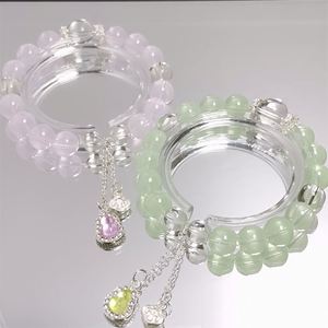 Sweet Jewelry Gourd Charm <b>Bracelet</b> Shiny Crystal Glaze <b>Beaded</b> <b>Bracelet</b> Jewelry Fantasy Popcorn Cracked Crystal Beads <b>Bracelet</b> - Product Image 1