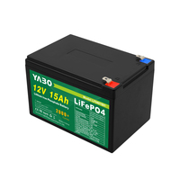 Cellules de grade A personnalisées lifepo4 12v 15000mah 15ah 12ah 6ah lifepo4 batterie lithium-ion guangdong