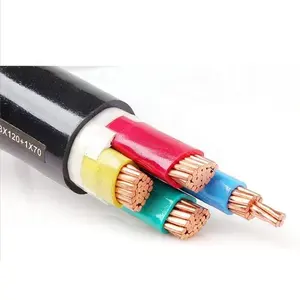 Cable de alimentación forrado de PVC, aislamiento de alta calidad, VV/VLV, 0,6/1KV, 1,5-800 mm2, 1-5 núcleos