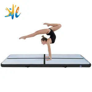 Huale Factory Training Gymnastic Tumbling Air Track Gym Mat Mini Inflatable Airtrack Matte