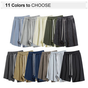 Personalizado de algodón de alta calidad Jogger Running Shorts Streetwear Blank ácido lavado pantalones cortos para los hombres - Product Image 2
