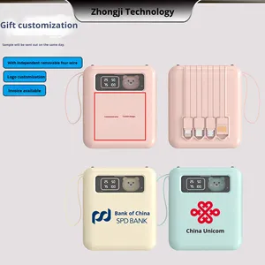 Biểu Tượng Tùy Chỉnh Mini 20000MAh Không Thấm Nước Li-Polymer Pin Ngân Hàng Điện Đèn Flash Sạc Công Suất Cao Type-C Đầu Vào/Đầu Ra 10W Đầu Ra - Product Image 4