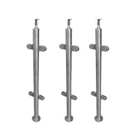 Système de balustrade en verre moderne XYF en acier inoxydable avec pinces et poteaux pour balcon et escalier extérieurs