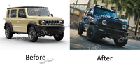 Accessoires de contour de voiture pour les modèles Jimny, capot moteur de voiture, accessoires de modification de voiture