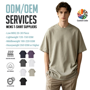 T-shirt personnalisé pour homme en coton 100% américain, 320 grammes, col rond, manches courtes, t-shirts surdimensionnés personnalisés pour homme - Product Image 1