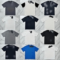 Kaos Pria Streetwear 250g Heavyweight dengan Tag NFC, Cuci Asam, Cetak Grafis, Katun Berkualitas Tinggi, Lengan Pendek, Kasual