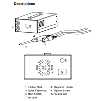 Extracteur de bosses en aluminium RUNFENGTE, machine de réparation de carrosserie automobile portable avec chauffage par induction magnétique 110/220V 1KW, capacité de levage