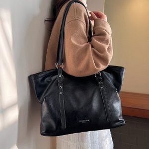 YUBAINA Dames Handtas van Hoge Kwaliteit PU Leer, Grote Schoudertas, Messenger Bag, Rits Sluiting, Klassieke Stijl, Polyester, Casual, Shopper - Product Image 2