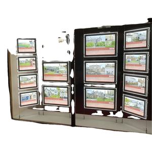 Doppio Lato Box di Cristallo di Luce Immobili Agenzia Hanging LED Luce Tasche di Visualizzazione della Finestra - Product Image 3