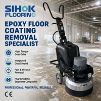 SIHOK 7.5KW 580mm 23 pouces 3 têtes 9 disques Ponceuse planétaire pour sols en béton 220V 380V Certifiée CE Vente en gros