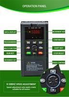 Onduleur VFD 1.5KW 2.2KW 3 phases 380V transformateur moteur à courant alternatif contrôleur de vitesse convertisseur de tension et de fréquence contrôle Industri