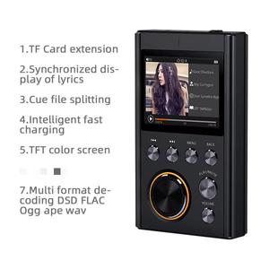 Reproductor MP3 de aleación de aluminio con pantalla a color de 2,0 pulgadas, dispositivo de música con decodificación sin pérdidas, sonido de alta fidelidad, conexión inalámbrica, 128G - Product Image 1