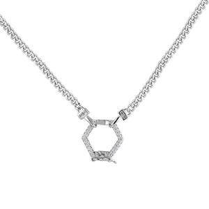 Collier avec pendentif initial personnalisé en argent sterling 925 avec zircon scintillant pour un éclat quotidien - Product Image 5