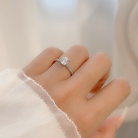 Bague d'anniversaire en moissanite ronde, argent sterling 925, couleur D, clarté VVS, certifiée GRA, vente en gros, directement de l'usine de bijoux
