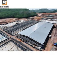 Structure en acier robuste pour bâtiment d'élevage de bétail, entrepôt de production et hangar industriel