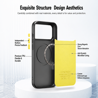 Coque de téléphone magnétique en TPU en gros, texture 3D, antidérapante, antichoc, avec logo personnalisé pour iPhone 18 17 16 Pro Max