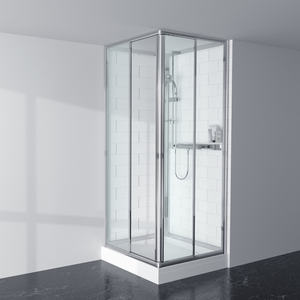 Ensemble complet de salle de bain d'angle, kit complet de <span class=keywords><strong>douche</strong></span> en verre <span class=keywords><strong>avec</strong></span> panneau mural de <span class=keywords><strong>douche</strong></span> - Product Image 1