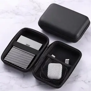 Caja de Herramientas ISO BSCI LVMH, Estuche Duro eva de fábrica, para viaje, negro, a prueba de golpes, accesorios para teléfono móvil