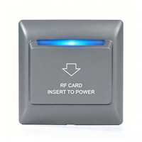 Interrupteur mural intelligent à économie d'énergie avec logo personnalisé pour hôtel, carte-clé, indicateur LED, idéal pour l'image de marque hôtelière (OEM)