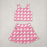 RTS Boutique Enfants Vêtements Balles Imprimer Jupes Shorts Filles Été Yoga Vêtements Soeurs Porter