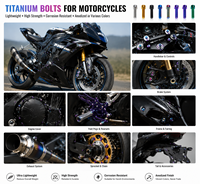 Vis Torx internes et externes en titane de qualité 5, toutes tailles, pièces de moto pour Surron Talaria, moto électrique tout-terrain