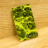 Matériau décoratif de guitare en celluloïd de feuille acrylique de motif d'écaille de tortue de fonte stratifiée avec le service
