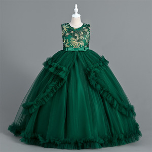 Abito da <span class=keywords><strong>Cerimonia</strong></span> per Ragazze 12-13 Anni, Stile Principessa, Lunghezza al Ginocchio, in Raso con Applicazioni, per Damigelle, Feste e Matrimoni - Product Image 5