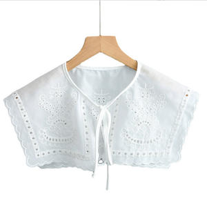 Accessori per Abbigliamento Multifunzionali in Poliestere e Cotone, Scialle in Pizzo Ricamato Solubile in Acqua Staccabile per Ragazze, Colletto Decorativo - Product Image 1