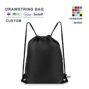 Mochilas con Cordón Personalizadas Impermeables de Fábrica, Bolsa Deportiva de Gimnasio, Bolsa de Almacenamiento con Cordón para Baloncesto con Logotipo Personalizado - Product Image 1