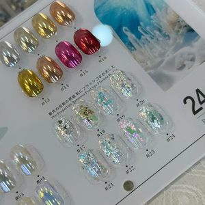 Set di Polveri Cromate Aurora per Unghie, Pigmenti Super Brillanti per Nail Art Fai-da-Te, 24 Colori - Product Image 3