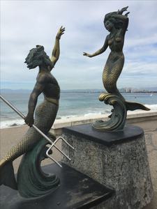 Открытый металлический художественный Декор бронзовая медная Русалка в натуральную величину скульптура статуя - Product Image 4