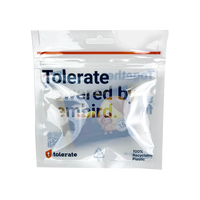 Gravure Printed Eco-Friendly Transparent Frosted PE Plastic Moisture Proof Three Side Seal Mylar Zipper Top Food Packaging Bags