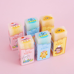 X968 pvc sandwich fraise pastèque <span class=keywords><strong>dinosaure</strong></span> basket-ball cristal étudiant gomme - Product Image 4