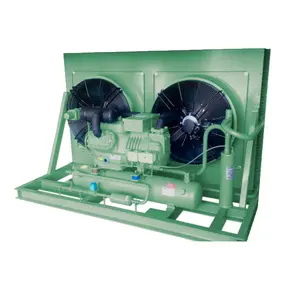 Factory semi-hermetic refrigerator cold compressor condensing unit