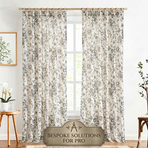 <span class=keywords><strong>Tende</strong></span> plissettate su misura JINCHAN, Drappeggi floreali a peonia a impatto zero, Trattamento finestre di alta qualità <span class=keywords><strong>per</strong></span> proprietà di lusso - Product Image 1