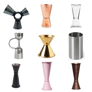 10/20ml 20/40ml 30/60ml taza medidora de espíritu de doble medida personalizada Jigger de cóctel de barman de acero inoxidable - Product Image 1
